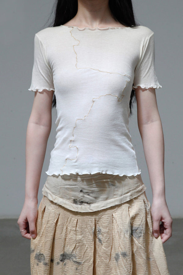 BASERANGE Cotton T-shirt France BAS-TOGE-CG-000-UNDYED